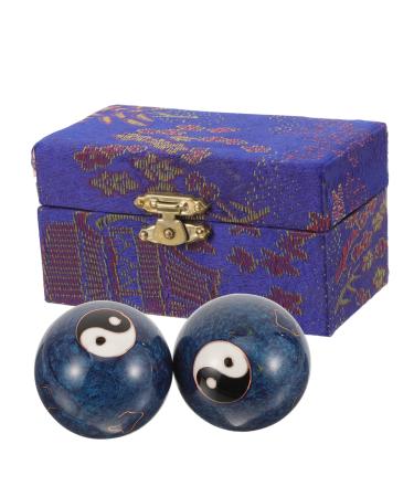 Goohochy 1 set reusable metal balls Gymnastics ball massage balls Handballs Metal Chinese fengshui balls Handrolling balls wrist exercise balls sport cloisonne iron fitness