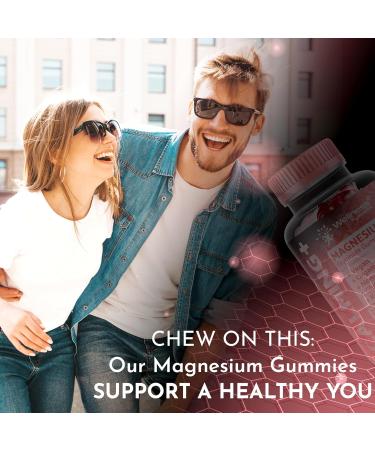Magnesium Glycinate Gummies 1000 mg - Magnesium Supplement to Support Relaxation Heart Health - Chewable Calm Magnesio Gummies for Adults Glicinato De Magnesio - Strawberry Flavor Strawberry 90 Count (Pack of 1) - Buy Online on GoSupps.com