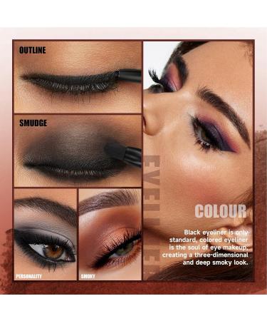 Eye Liner Pencils | Smudge Proof Eyeliner | Stay On Eye Liner With Anti-perspiration And Waterproof Effect Not Easy To Dye And Strong Coloring Power For Dramatic Style Pochy A01# - Buy Online on GoSupps.com
