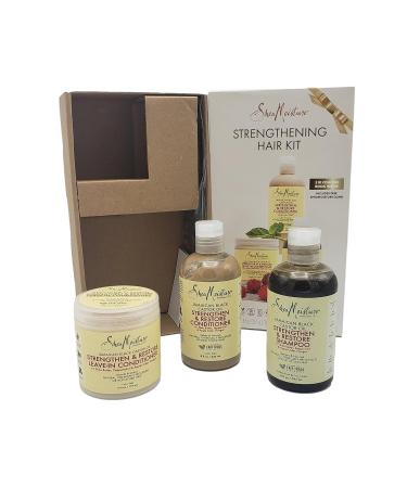 Shea Moisture Jamaican Black Castor Oil Hair Strengthening Kit | Nourish & Revitalize Your Hair - International Shipping Available - Buy Online on GoSupps.com