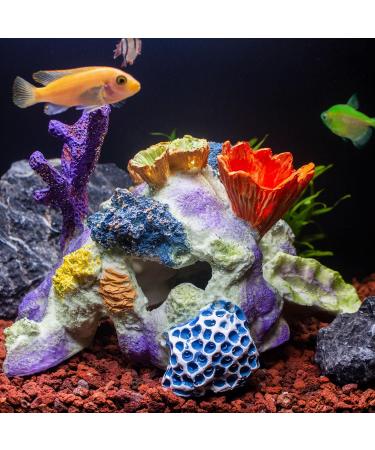 TAOMYPETS Coral Decor for Aquariums | Premium Resin Coral Reef Ornaments for Fish Tanks - Buy Online on GoSupps.com