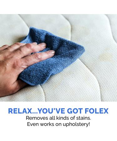 Folex Instant Carpet Spot Remover Kit - 32 oz Spray with Upholstery Stain Remover - EZ Scrub Brush and Microfiber Cloth - Buy Online on GoSupps.com