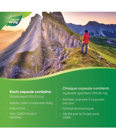 Nature's Way Goldenseal Root Relieve digestive upset - Aid Digestion Mild Laxative - Non-GMO - 100 Vegetarian Capsules Value Size Natural 100 count (Pack of 1) - Buy Online on GoSupps.com