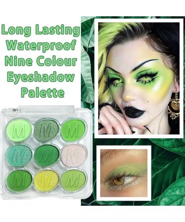9 Colors Green Matte Eyeshadow Palette Shimmer Yellow Eye Shadow Palette Green Makeup Colorful Blendable Eyeshadow Makeup Palette Waterproof Long Lasting Highly Pigmented Glitter Eye Shadow Pallet - Buy Online on GoSupps.com