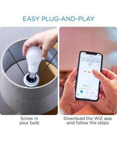 WiZ Connected 6-Pack Color 60W A19 Smart WiFi Light Bulb  16 Million Colors  Compatible with Alexa and Google Home Assistant  No Hub Required  6 Bulbs A19 Color 6 Count (Pack of 1) - Buy Online on GoSupps.com