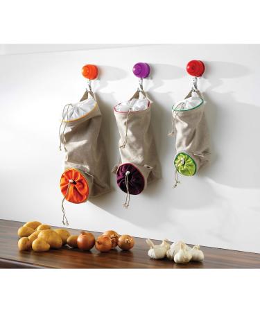Mastrad Medium Vegetable Storage Bag - Onion Fabric Sack in Purple - Eco-Friendly Food Storage Solutions - Buy Online on GoSupps.com