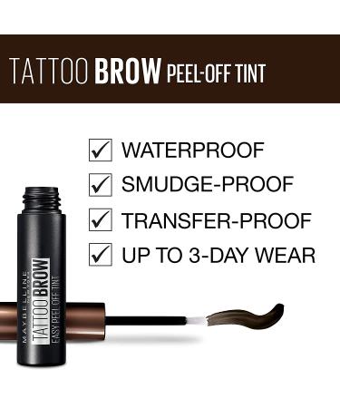 Maybelline Brow Tattoo Longlasting Tint - Dark Brown 4.9ml | Perfect Eyebrow Definition - Buy Online on GoSupps.com
