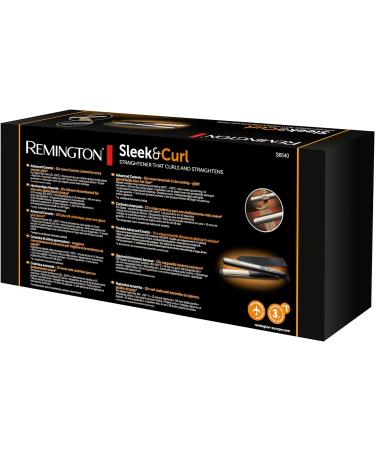 Remington S6500 Smoothing Iron - Sleek & Curl Hair Straightener with LCD Display & Ultra-Turmaline Ceramic Coating for Perfect Curls and Waves - Buy Online on GoSupps.com
