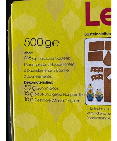 Hack Minions Gingerbread Village Kit - DIY 500g | Perfect for Holiday Baking & Fun! - Buy Online on GoSupps.com