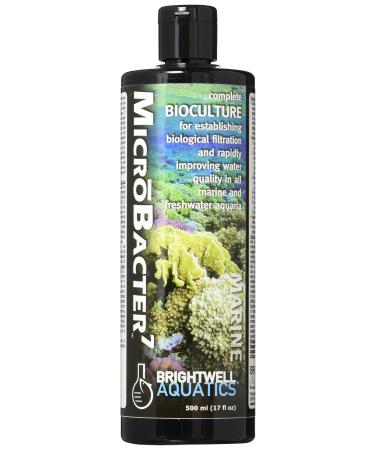 MicroBacter7 - Bacteria & Water Conditioner for Fish Tank or Aquarium, Populates Biological Filter Media for Saltwater and Freshwater Fish 500ml - Buy Online on GoSupps.com