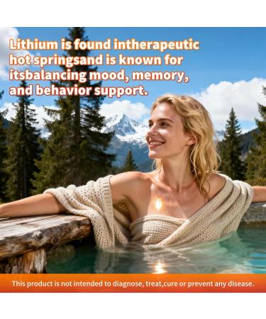 Lithium Orotate 5mg 10mg Gummies Lithium Supplements with Vitamin B, Magnesium & Selenium for Mood Support, Stress Relief, Brain Health, Non-GMO, Vegan, Gluten Free - Mixed Berry Flavor, 60 Gummies Mixed Berry 60 Count (Pac  - Buy Online on GoSupps.com