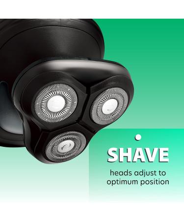 Buy Groom Essentials 3D Rotary Face & Head Shaver for Men - LED Battery-Operated Cordless Electric Razor with Ergonomic Handle - Best Online Price - Buy Online on GoSupps.com