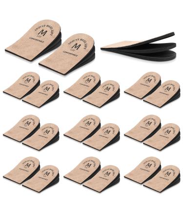 Panitay 10 Pair Adjustable Orthopedic Heel Lift Height Increase Insole Orthopedic Shoe Lifts Men Women Heel Lifts for Achilles Tendonitis Heel Cushions for Heel Relief Length Discrepancies (Medium)