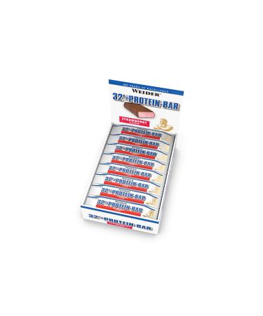 Weider Barre 32% Prot in e Fraise 24 x 60 g Fraise 60 g (Lot de 24)