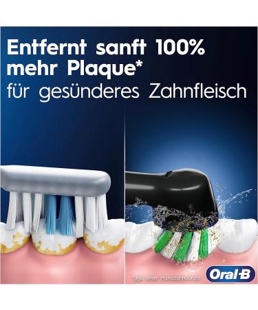 Oral-B Pro Series 3 Plus Edition Double Pack Electric Toothbrush | 4 Brush Heads | 360 Pressure Control | Eco-Friendly Packaging | Black/White Design - Buy Online on GoSupps.com