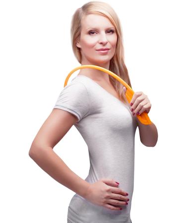 Massagefee Neck Massage Device | Trigger Point Therapy for Neck Pain Headaches & Shoulder Relief - Orange - Buy Online on GoSupps.com