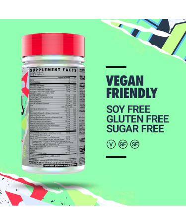 GHOST Multi Multivitamin for Men & Women 90 Capsules - Loaded with 21 Vitamins Minerals & Key Nutrients - Vitamin A Vitamin C Vitamin D Vitamin E & Zinc - Free of Gluten Soy & Sugar Vegan - Buy Online on GoSupps.com