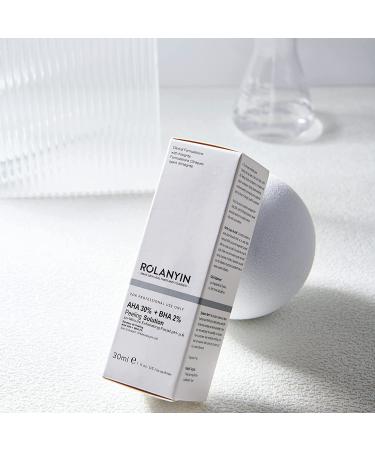 Rolanyin AHA 30% + BHA 2% Exfoliating Facial Serum 30ml - Blemish Fighting & Pore Minimizing Formula - Buy Online on GoSupps.com