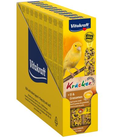 Vitastras Kr cker nibbles for canary birds with egg and grass seeds with vitamins and minerals for long snacks without the addition of sugar (10x 2 pieces) - Buy Online on GoSupps.com