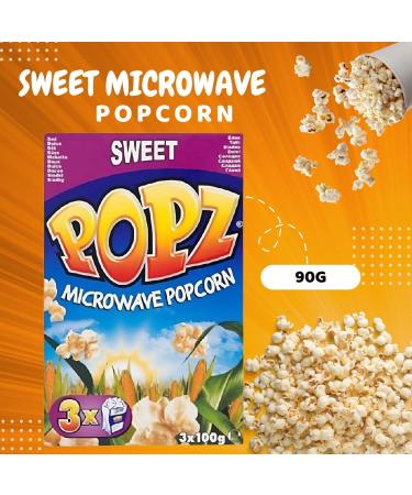Popz Microwave Popcorn Pick N Mix - Choose From 4 Flavours | Sweet Salty Butter Sweet & Salty Flavour Zero Trans Fat Popping Corn - Pack of 3 90 g (Pack of 3) - Buy Online on GoSupps.com