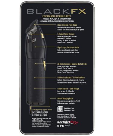BaBylissPRO Barberology MetalFX Series Hair Clipper Black - Professional Quality Hair Clipper for Barbers | International Shipping Available - Buy Online on GoSupps.com