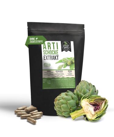 Artichokes extract |5% cynarin |120 capsules 400mg |without additives and laboratory tests |Artichoke Extract Capsules |Highly dosed 100% vegan & manufactured in Germany.(Capsules 120)