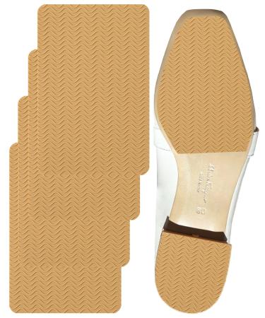 Yellow Bottoms Shoe Sole Protector for Womens High Heels Yellow Shoe Bottom Protectors Shoe Grips on Bottom of Shoes Non Slip Shoe Pads Anti-Slip Shoe Grips (6"x4" Stripe Yellow 2Pairs) 6.0"x4.0" Stripe Yellow 2pairs