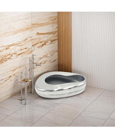 Bedpan Stainless Steel Bed Pans Resistant Ergonomic Portable Bed Pans for Adults Elderly Elderly Bed Pan Bedridden Bedpan - Buy Online on GoSupps.com