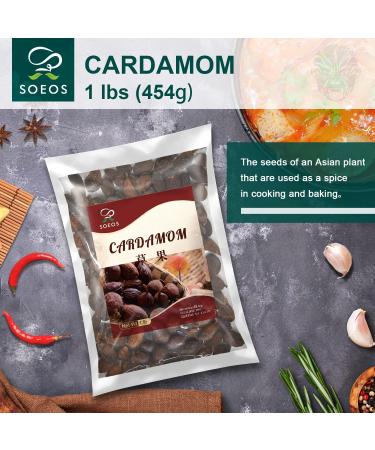 Soeos Chinese Cardamom Seeds 1lb - Premium Amomum Tsaoko Caoguo - Buy Online on GoSupps.com