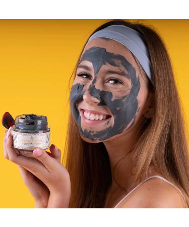 Nature Spell Activated Charcoal & Honey Purifying Face Mask 100 ml With Vitamin E Helps Remove Acne Unclog Pores & Dead Skin Cells - Made In The UK - Buy Online on GoSupps.com