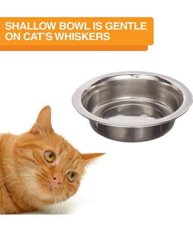 Neater Feeder Express Elevated Cat Bowls - Stainless Steel Food and Water Dishes - Raised Pet Bowls for Cats (Gunmetal) - Buy Online on GoSupps.com