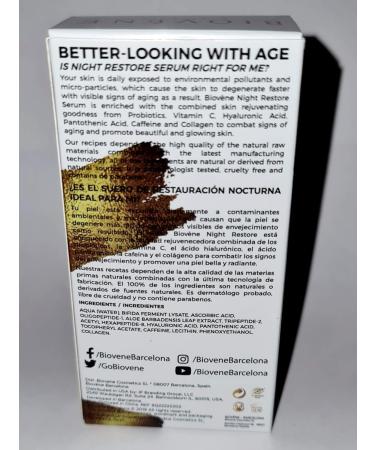 Biovene Barcelona Night Restore Serum - Buy Online on GoSupps.com