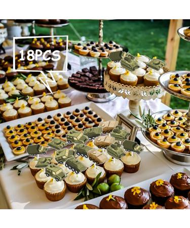 S-Cp-0014 Ice Cream Fruit Dessert Cupcake Topper Colorful Glitter Happy Birthday Sensory Pop Game Theme Decor Supplies Baby Shower Boys Girls Birthday Party Decorations - Buy Online on GoSupps.com