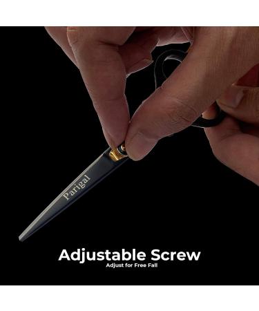 Professional 5.5 Inch Hair Cutting Scissors - Razor Edged Barber Shears in Japanese Stainless Steel - Durable Handcrafted Tools for Men & Women - Black - Buy Online on GoSupps.com