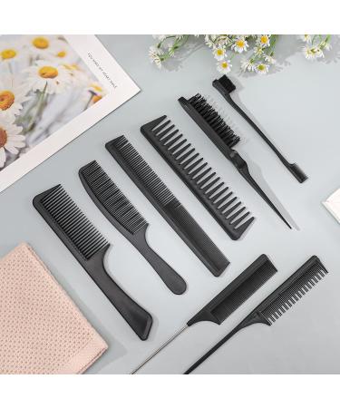 Tao Pipe 8-Piece Toupier Brush & Hair Crest Comb Set | Double Edge Brushes & Rat Tail Comb for Women Babies & Children | Professional Hair Care Tools - Buy Online on GoSupps.com