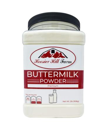 Hoosier Hill Farm Buttermilk Powder, 2 Pound (32oz), Gluten Free & Hormone Free, Made In USA (Pack of 1) 2 Pound (Pack of 1)