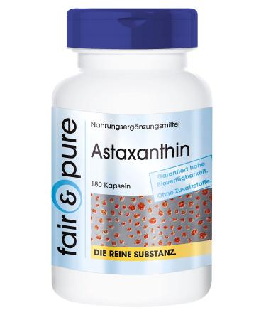 Fair & Pure - Astaxanthin capsules 7mg - natural - microencapsulated - without magnesium stearate - 180 capsules for 3 months