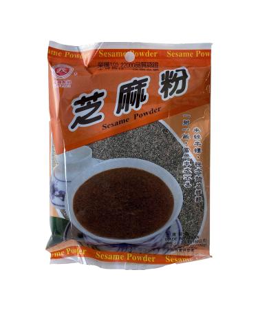 Pure Black Sesame Powder, Ground Black Sesame Powder by Yi-Feng, Non-Gmo, 100% Black Sesame, 150g, 1 Pack