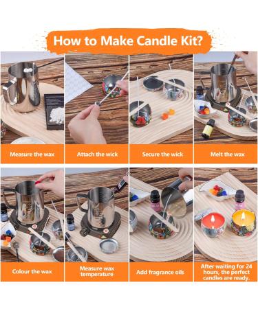 Anicco Candle Making Kit - Soy Wax, Exquisite Jars DIY Set for Beginners & Adults - Perfect Home Decorations - Buy Online on GoSupps.com