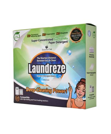 Eco-Friendly Neutral Laundry Detergent Sheets | Natural Ingredients and No Harmful Chemicals Added | 99% Dissolves in All Water Temperature | Nanoparticle Detergent (120 Sheets)