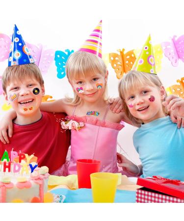 VERSRH 70s Temporary Tattoos - 8pcs Groovy Designs for Kids Party Favor | Waterproof Body Stickers for Retro Hippie Theme Birthday Party - Buy Online on GoSupps.com