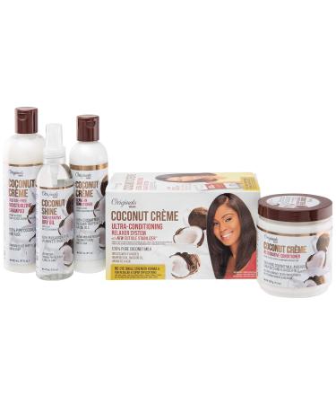 Aficas Best Coconut Creme Leave-In Conditioner 237ml | Hydrating Hair Care for All Hair Types - International Shipping Available - Buy Online on GoSupps.com