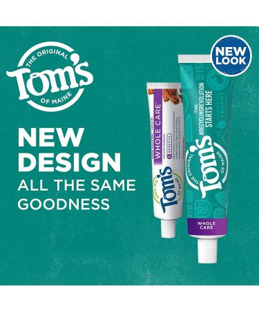 Tom's of Maine Whole Care Natural Toothpaste 3-Pack - Fluoride Cinnamon Clove 4 oz - Buy Online on GoSupps.com