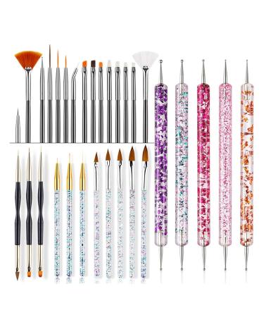 20-Piece Nail Art Design Painting Pen Set - Premium Brushes & Polish Pens for Manicure - Perfect for Professional & DIY Nail Designs - Buy Online on GoSupps.com