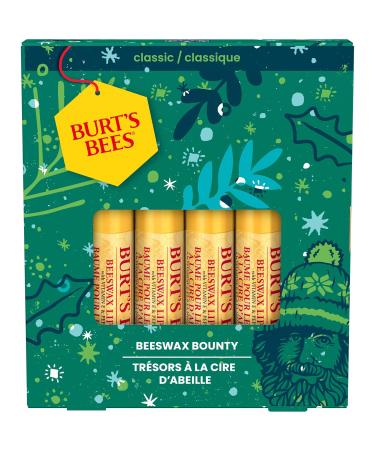 Burt's Bees Lip Balm Gift Set Beeswax Bounty Classic Perfect Lip Balms for Holiday Gift Baskets 4-Pack 0.15 oz. - Buy Online on GoSupps.com