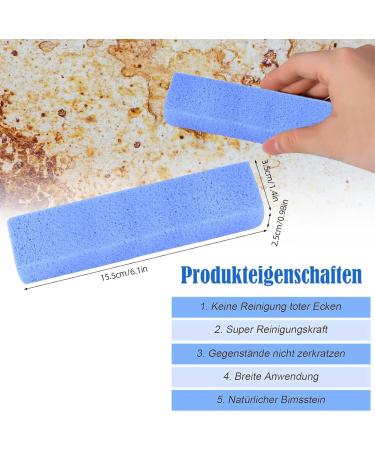 Bimsstein Cleaner Brushes - 6 Pieces Blue Pumice Stone for Grill & Oven Cleaning | Effective Kitchen Roasting & BBQ Cleaning Solution - Buy Online on GoSupps.com