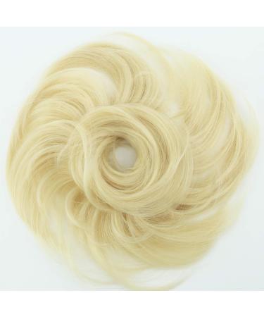 CAISHA by PRETTYSHOP Synthetic Updo Hairpiece Scrunchie - Slightly Wavy Platinum Blonde #88 G18B - Buy Online on GoSupps.com