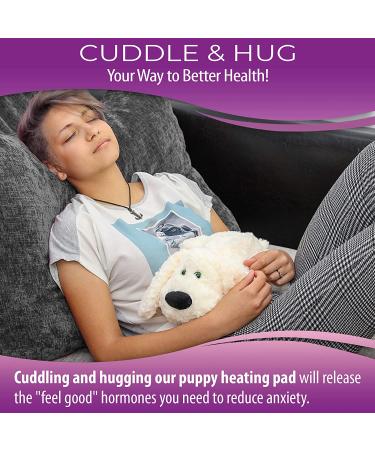 Stuffed Sloth Microwavable Heating Pad for Menstrual Cramps - Dog Cream | Calming Therapy for Adults & Teens - Buy Online on GoSupps.com