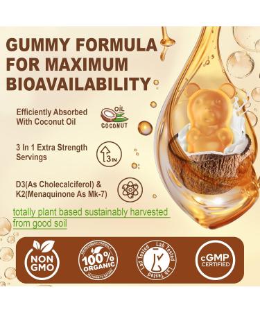 NEVISS 1Pack Vitamin D3 5000iu & K2(as MK7) 200mcg Gummies + 600mg Calcium + 1 Pack Liposomal Methyl B12 5000 mcg/10000 mcg - Buy Online on GoSupps.com