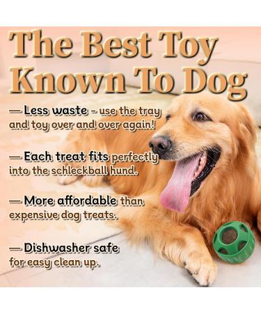 Schleckball Dogs: Interactive Slip Ball & Refillable Treats | Long-lasting Dog Toys & Easy to Clean Pupsicle - Buy Online on GoSupps.com